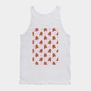 Gingerbread Man And Candy Cane Tank Top